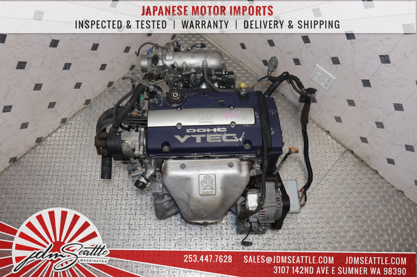 JDM H23A BLUE TOP DOHC VTEC ENGINE 98-02 HONDA ACCORD SIR 97-01 HONDA PRELUDE 2.3L