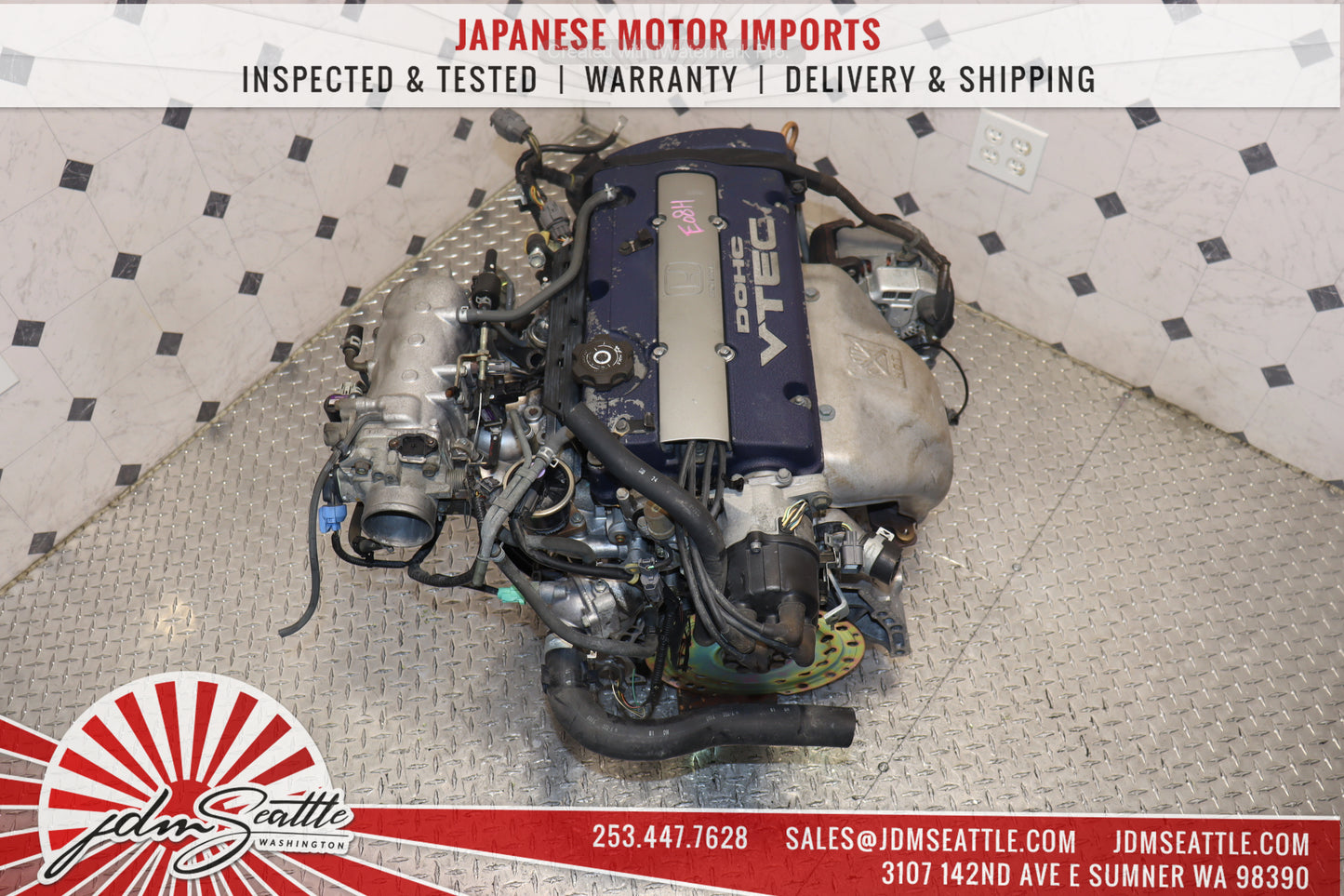 JDM H23A BLUE TOP DOHC VTEC ENGINE 98-02 HONDA ACCORD SIR 97-01 HONDA PRELUDE 2.3L