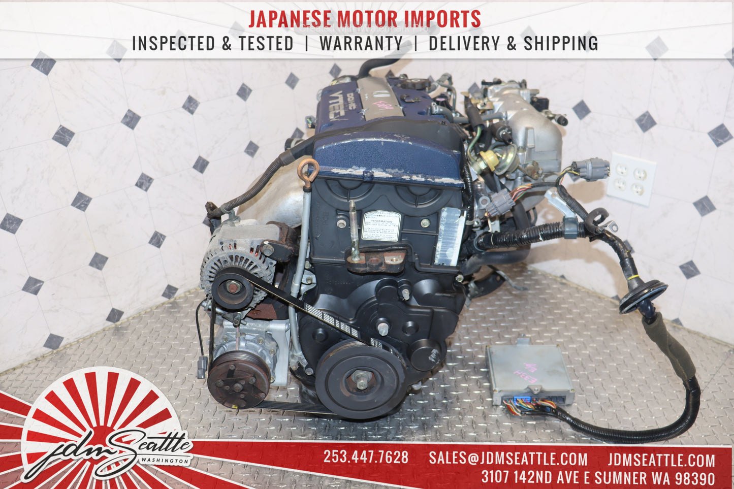 JDM H23A BLUE TOP DOHC VTEC ENGINE 98-02 HONDA ACCORD SIR 97-01 HONDA PRELUDE 2.3L