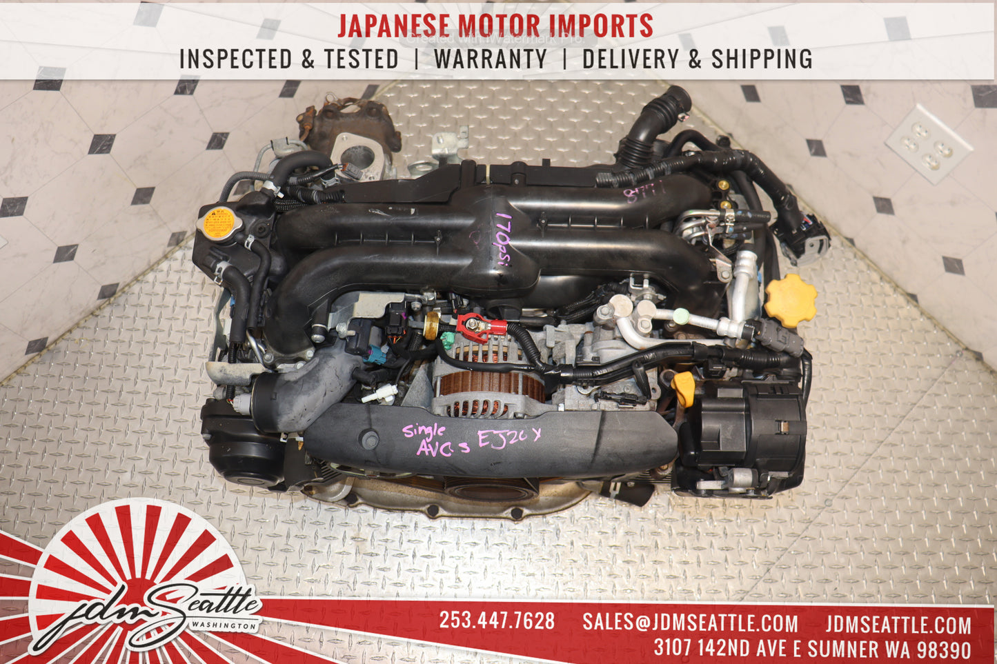 JDM EJ20Y SINGLE AVCS 08-15 SUBARU IMPREZA WRX FORESTER 2.0L REPLACEMENT TO 2.5L EJ255 ENGINE