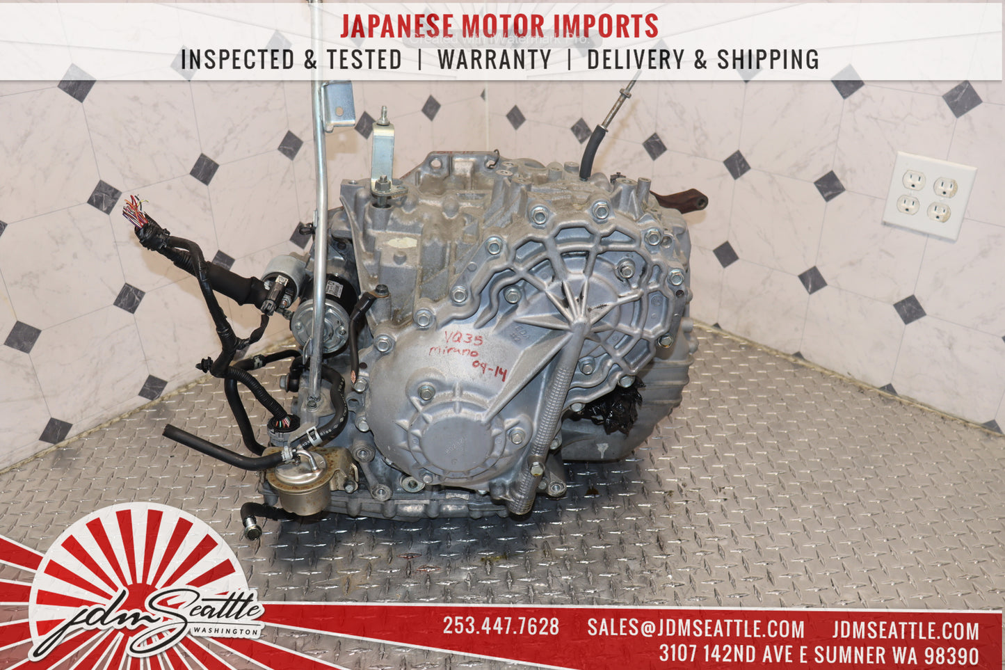 JDM 09-14 NISSAN MURANO 13 INFINITI JX35 CVT AWD TRANSMISSION WITH TRANSFER CASE