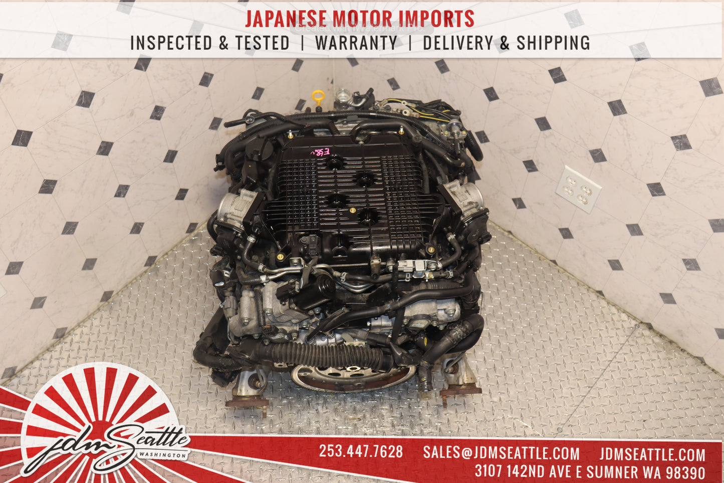 JDM VQ37HR ENGINE 09-13 NISSAN 370Z, 09-17 INFINITI G37, 11-13 M37 VVEL VQ37 3.7L HIGH REV MOTOR