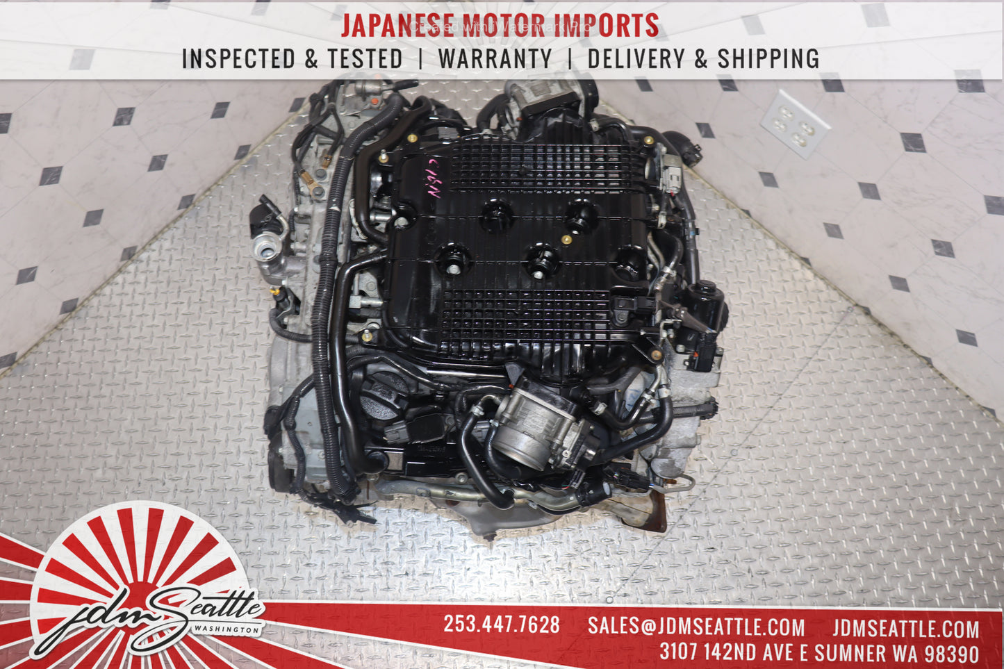 JDM VQ37HR ENGINE 09-13 NISSAN 370Z, 09-17 INFINITI G37, 11-13 M37 VVEL VQ37 3.7L HIGH REV MOTOR