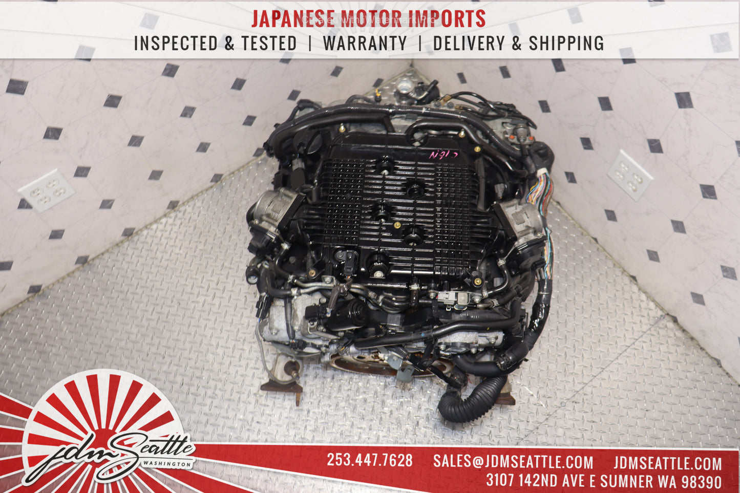 JDM VQ37HR ENGINE 09-13 NISSAN 370Z, 09-17 INFINITI G37, 11-13 M37 VVEL VQ37 3.7L HIGH REV MOTOR