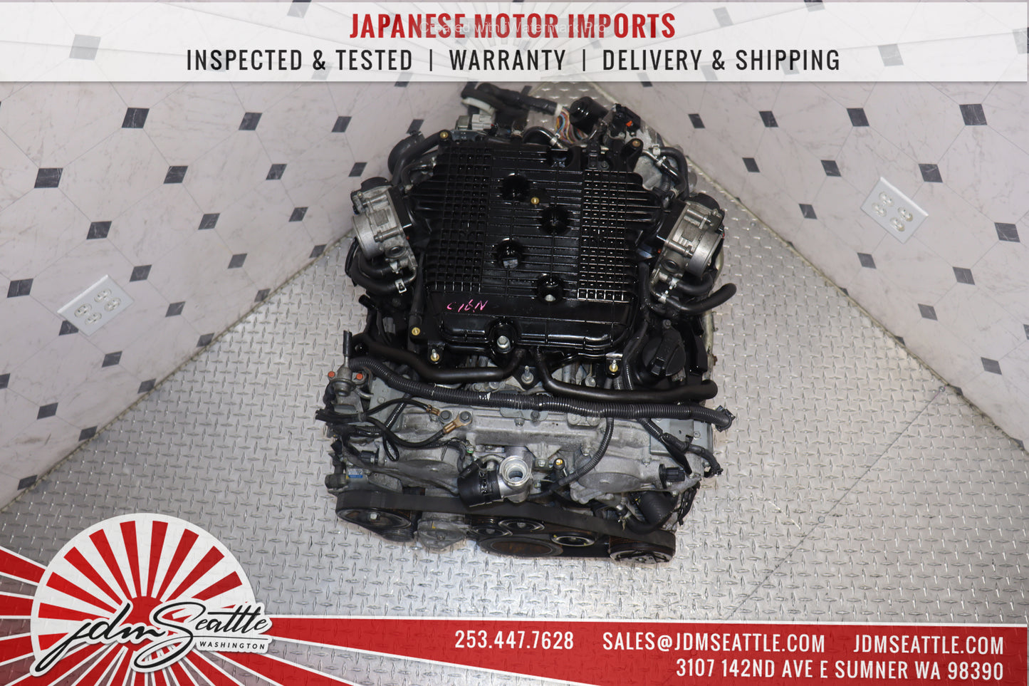 JDM VQ37HR ENGINE 09-13 NISSAN 370Z, 09-17 INFINITI G37, 11-13 M37 VVEL VQ37 3.7L HIGH REV MOTOR