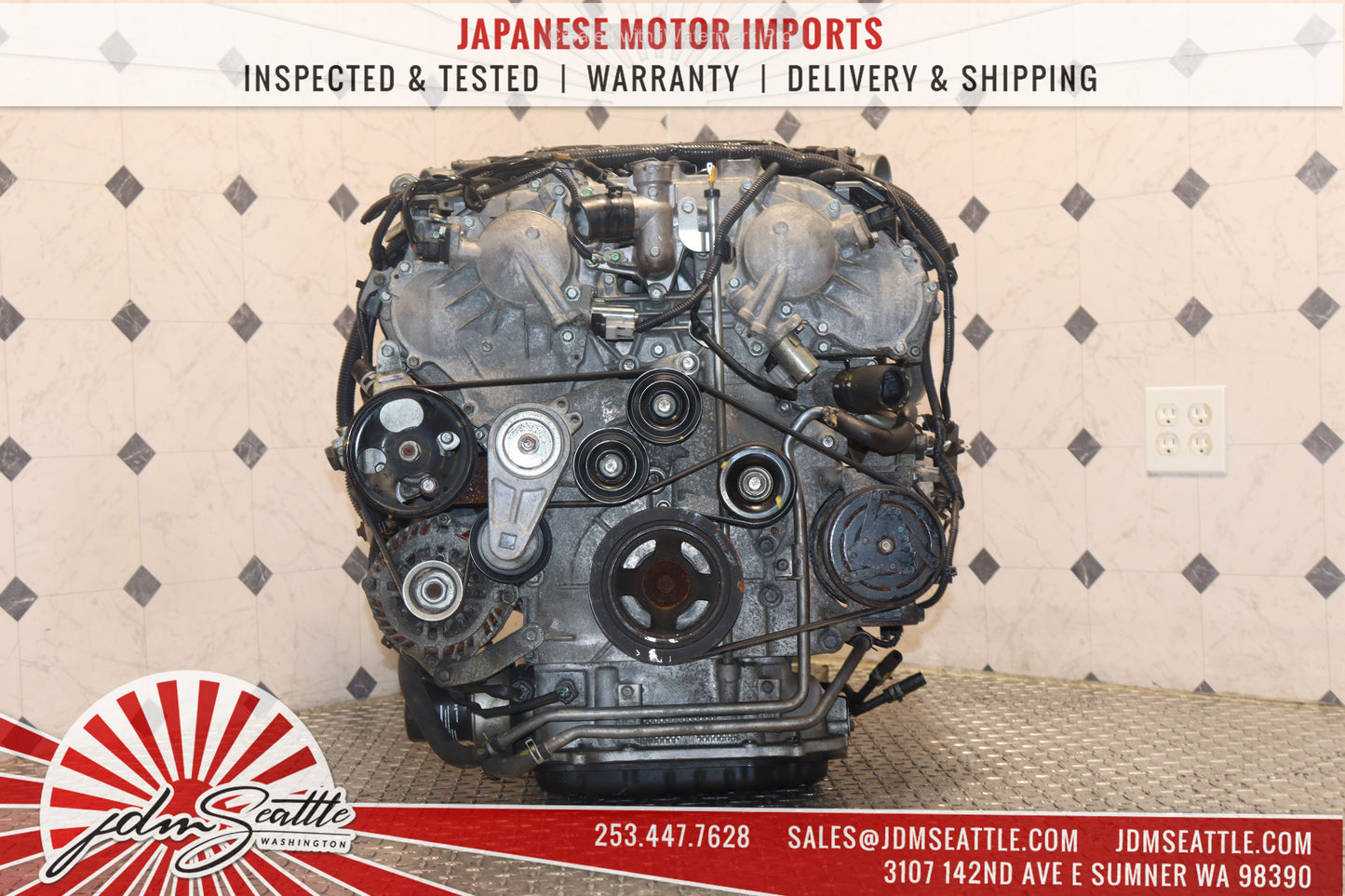 JDM VQ37HR ENGINE 09-13 NISSAN 370Z, 09-17 INFINITI G37, 11-13 M37 VVEL VQ37 3.7L HIGH REV MOTOR