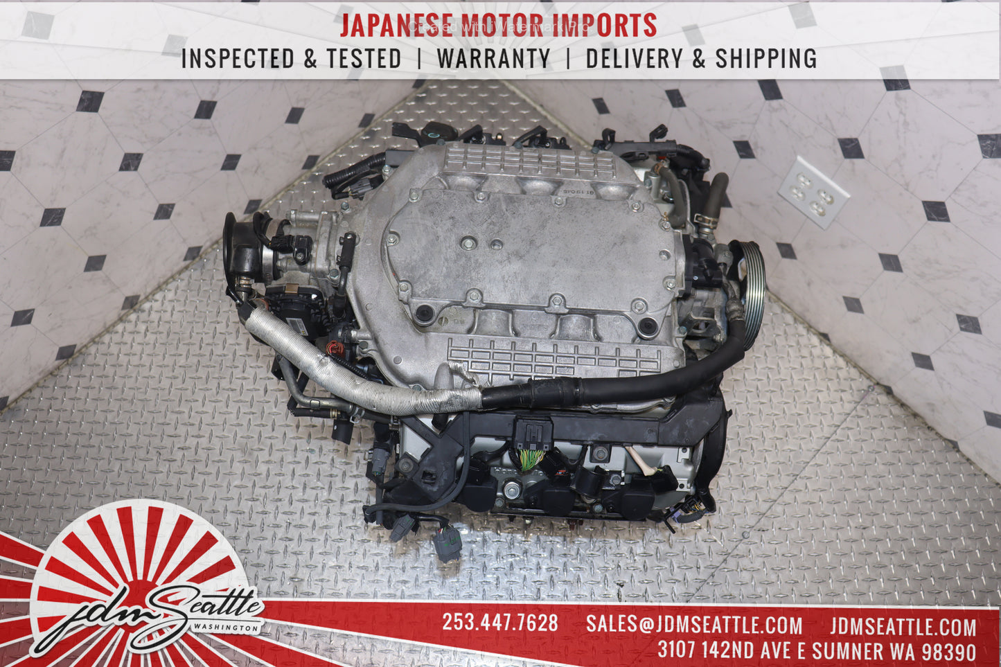 JDM J35A ENGINE 06-08 HONDA RIDGELINE 03-06 ACURA MDX 07-08 ACURA TL-S J35 SOHC 3.5L VTEC MOTOR