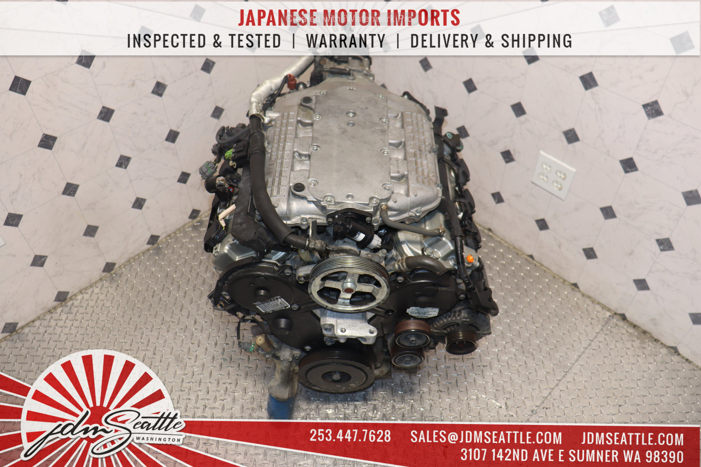 JDM J35A ENGINE 06-08 HONDA RIDGELINE 03-06 ACURA MDX 07-08 ACURA TL-S J35 SOHC 3.5L VTEC MOTOR