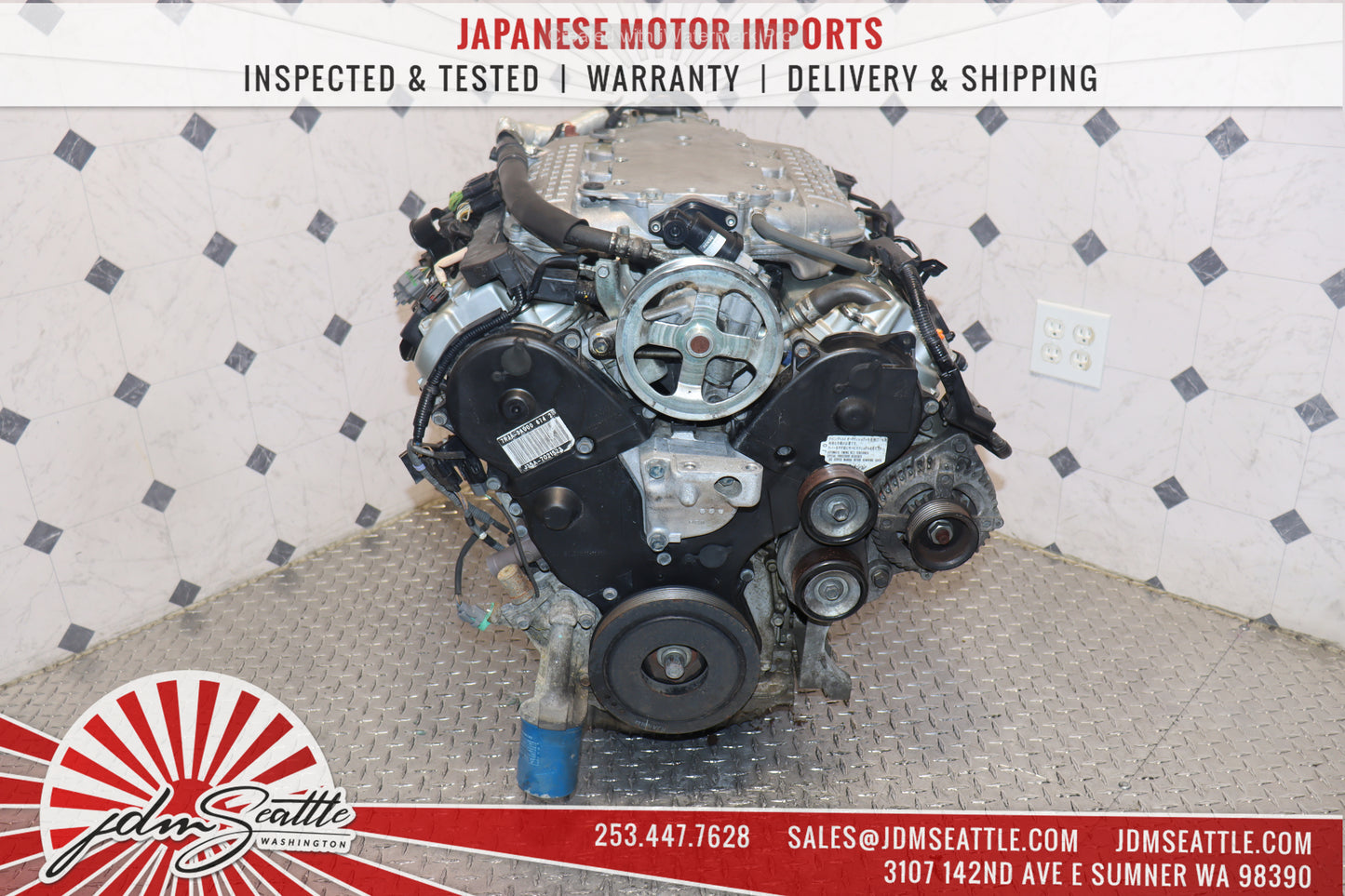 JDM J35A ENGINE 06-08 HONDA RIDGELINE 03-06 ACURA MDX 07-08 ACURA TL-S J35 SOHC 3.5L VTEC MOTOR