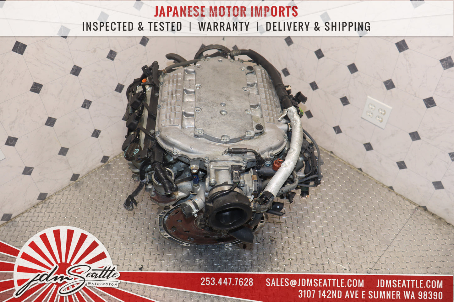 JDM J35A ENGINE 06-08 HONDA RIDGELINE 03-06 ACURA MDX 07-08 ACURA TL-S J35 SOHC 3.5L VTEC MOTOR