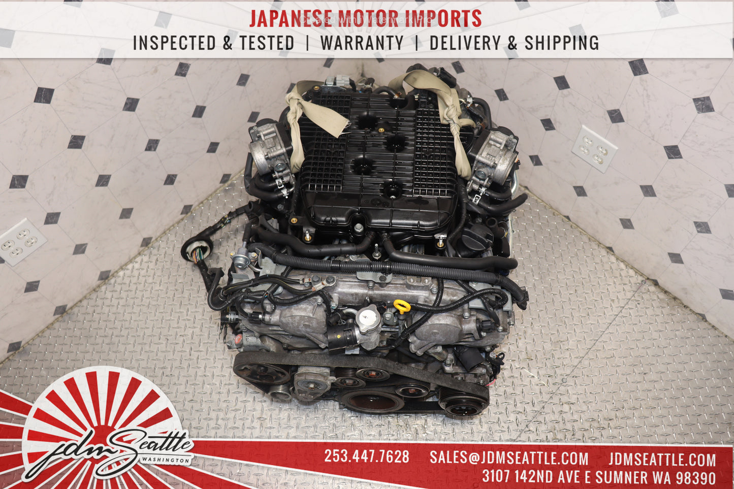 JDM VQ37HR ENGINE 09-13 NISSAN 370Z, 09-17 INFINITI G37, 11-13 M37 VVEL VQ37 3.7L HIGH REV MOTOR