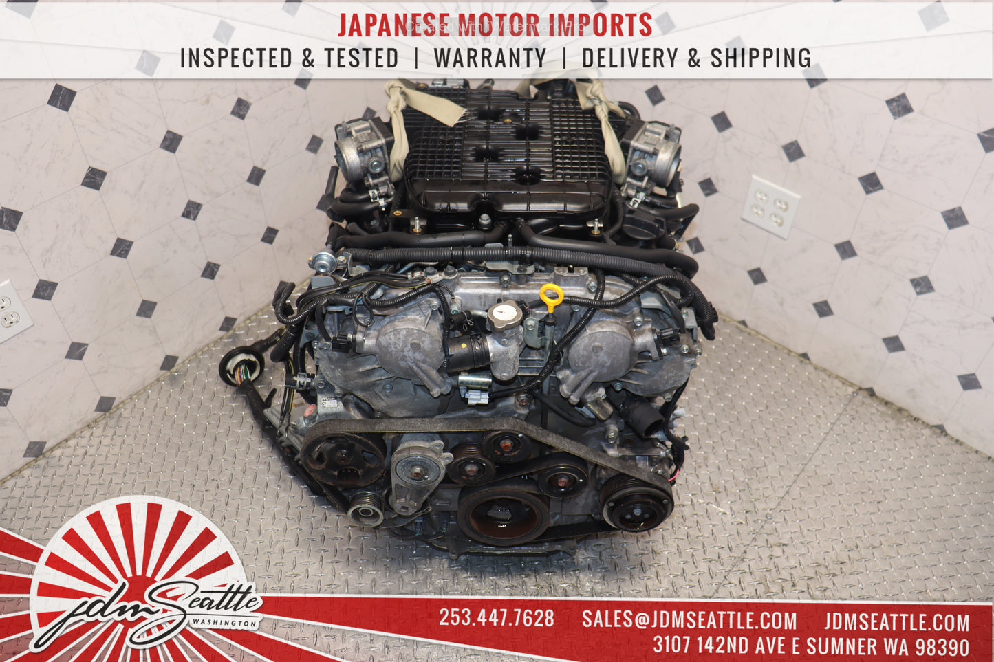 JDM VQ37HR ENGINE 09-13 NISSAN 370Z, 09-17 INFINITI G37, 11-13 M37 VVEL VQ37 3.7L HIGH REV MOTOR