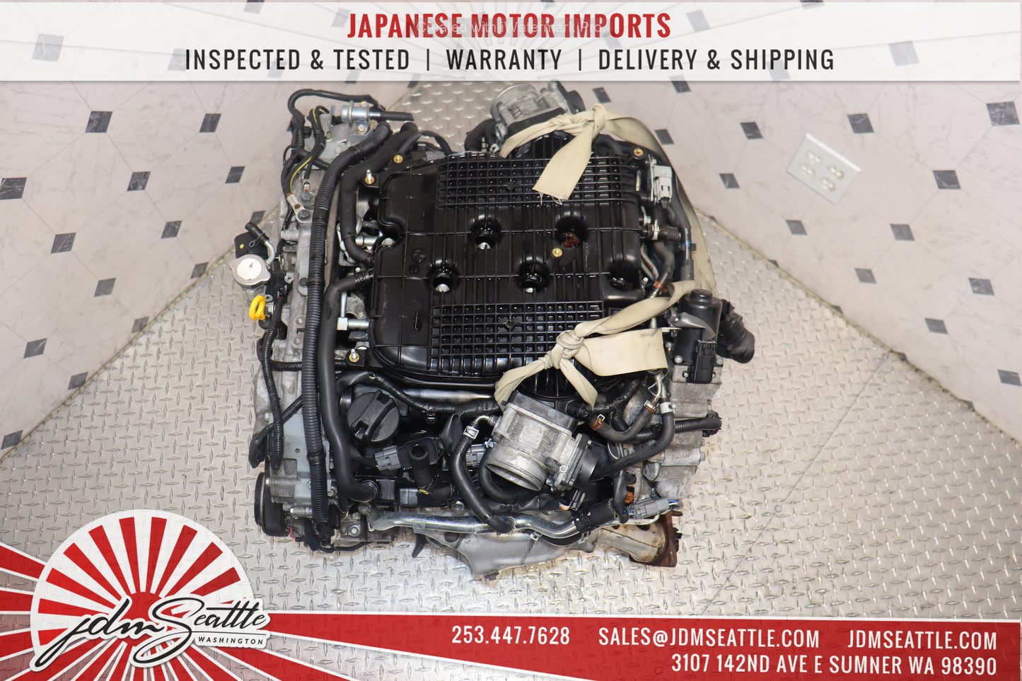 JDM VQ37HR ENGINE 09-13 NISSAN 370Z, 09-17 INFINITI G37, 11-13 M37 VVEL VQ37 3.7L HIGH REV MOTOR