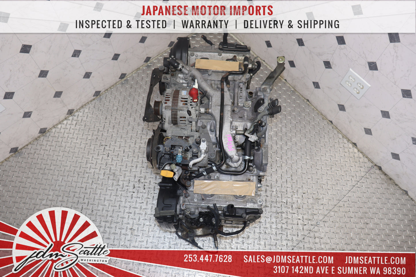 JDM EJ20T EJ205 02-05 SUBARU IMPREZA WRX HEAD & BLOCK NON AVCS MOTOR