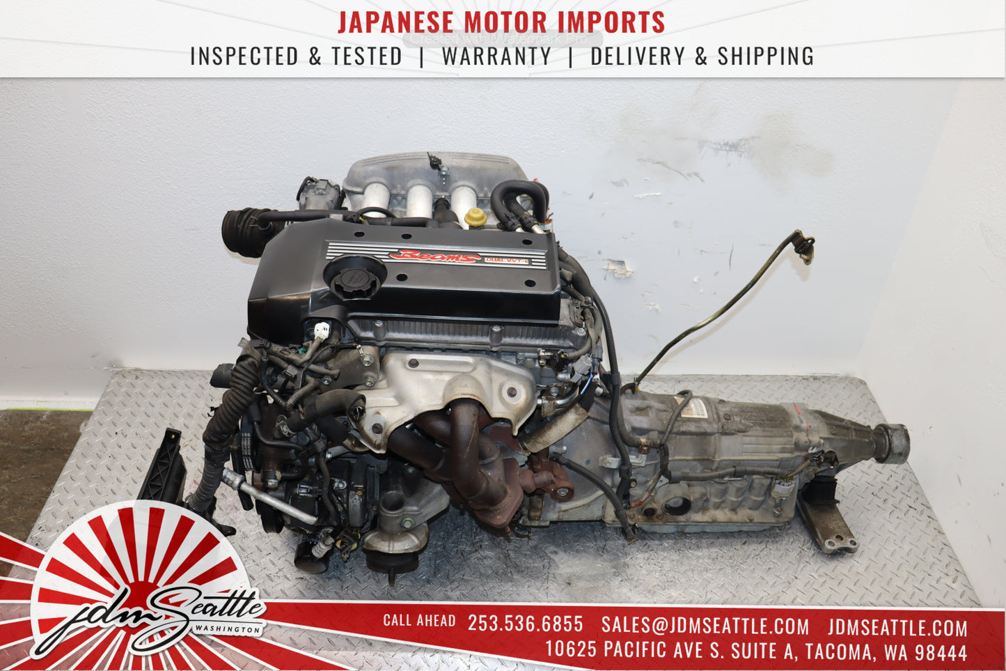 JDM 3SGE BEAMS TOYOTA  ALTEZZA IS300  VVTI ENGINE WITH AUTOMATIC TRANSMISSION