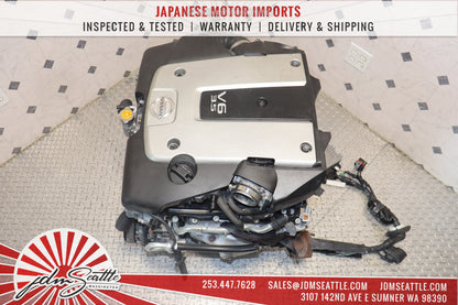 JDM 07-09 NISSAN 350Z 07-08 INFINITI G35 VQ35HR 3.5L V6 RWD ENGINE VQ35 High Rev MOTOR