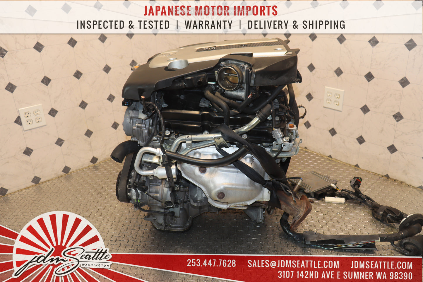 JDM 07-09 NISSAN 350Z 07-08 INFINITI G35 VQ35HR 3.5L V6 RWD ENGINE VQ35 High Rev MOTOR