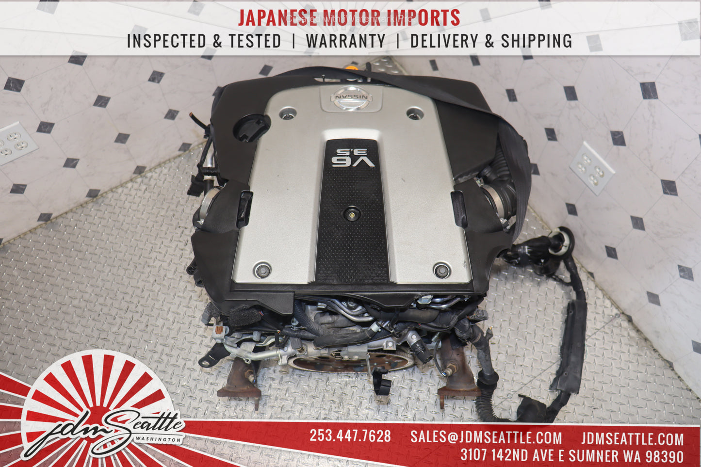 JDM 07-09 NISSAN 350Z 07-08 INFINITI G35 VQ35HR 3.5L V6 RWD ENGINE VQ35 High Rev MOTOR