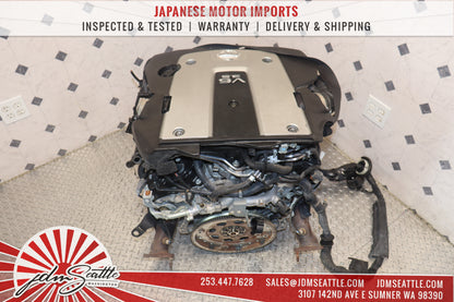 JDM 07-09 NISSAN 350Z 07-08 INFINITI G35 VQ35HR 3.5L V6 RWD ENGINE VQ35 High Rev MOTOR