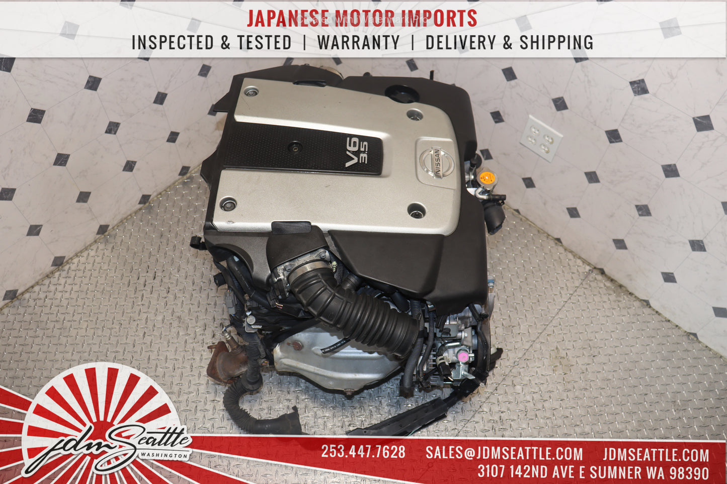 JDM 07-09 NISSAN 350Z 07-08 INFINITI G35 VQ35HR 3.5L V6 RWD ENGINE VQ35 High Rev MOTOR