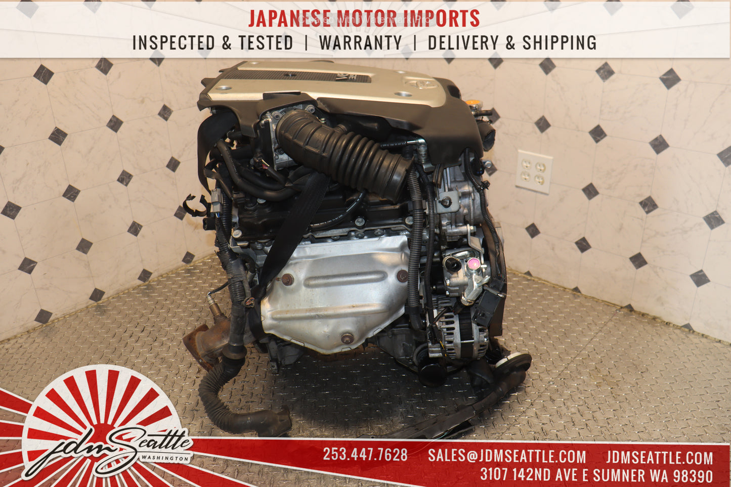 JDM 07-09 NISSAN 350Z 07-08 INFINITI G35 VQ35HR 3.5L V6 RWD ENGINE VQ35 High Rev MOTOR