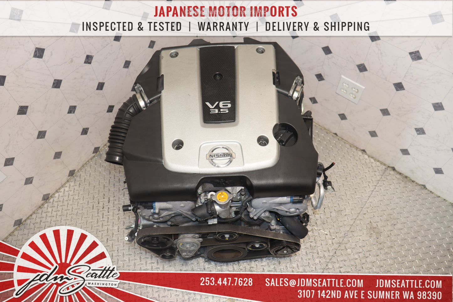 JDM 07-09 NISSAN 350Z 07-08 INFINITI G35 VQ35HR 3.5L V6 RWD ENGINE VQ35 High Rev MOTOR