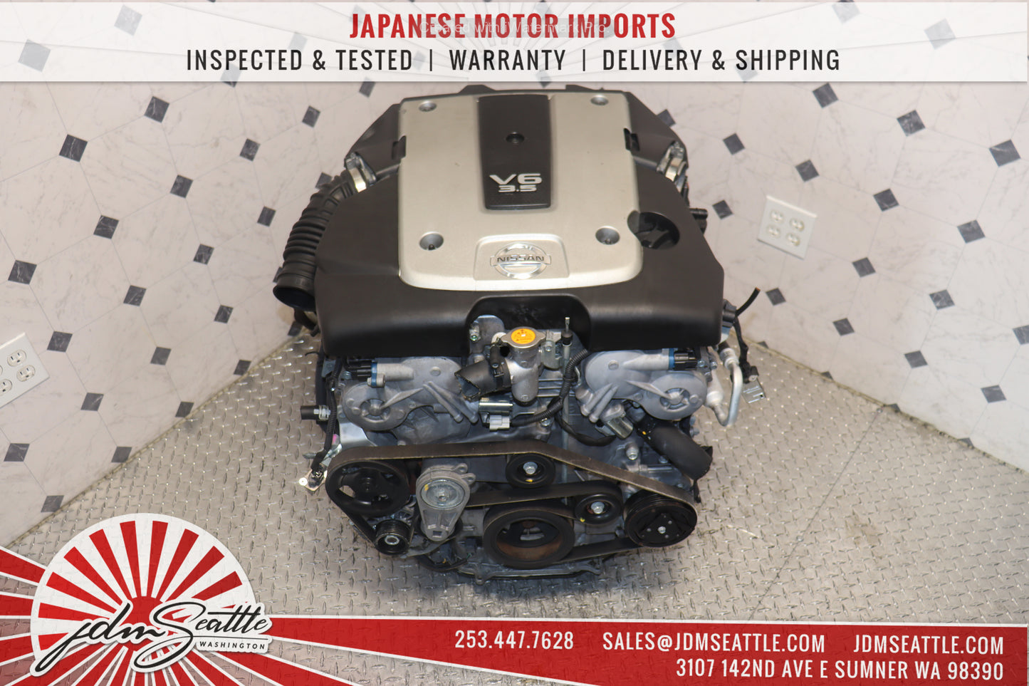 JDM 07-09 NISSAN 350Z 07-08 INFINITI G35 VQ35HR 3.5L V6 RWD ENGINE VQ35 High Rev MOTOR