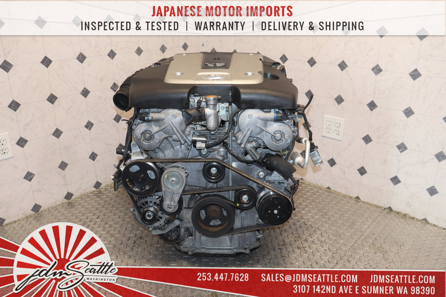 JDM 07-09 NISSAN 350Z 07-08 INFINITI G35 VQ35HR 3.5L V6 RWD ENGINE VQ35 High Rev MOTOR