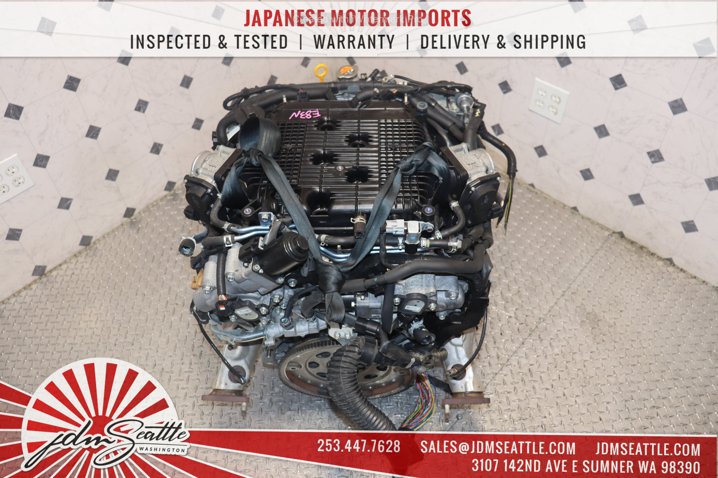 JDM VQ37HR ENGINE 09-13 NISSAN 370Z, 09-17 INFINITI G37, 11-13 M37 VVEL VQ37 3.7L HIGH REV MOTOR