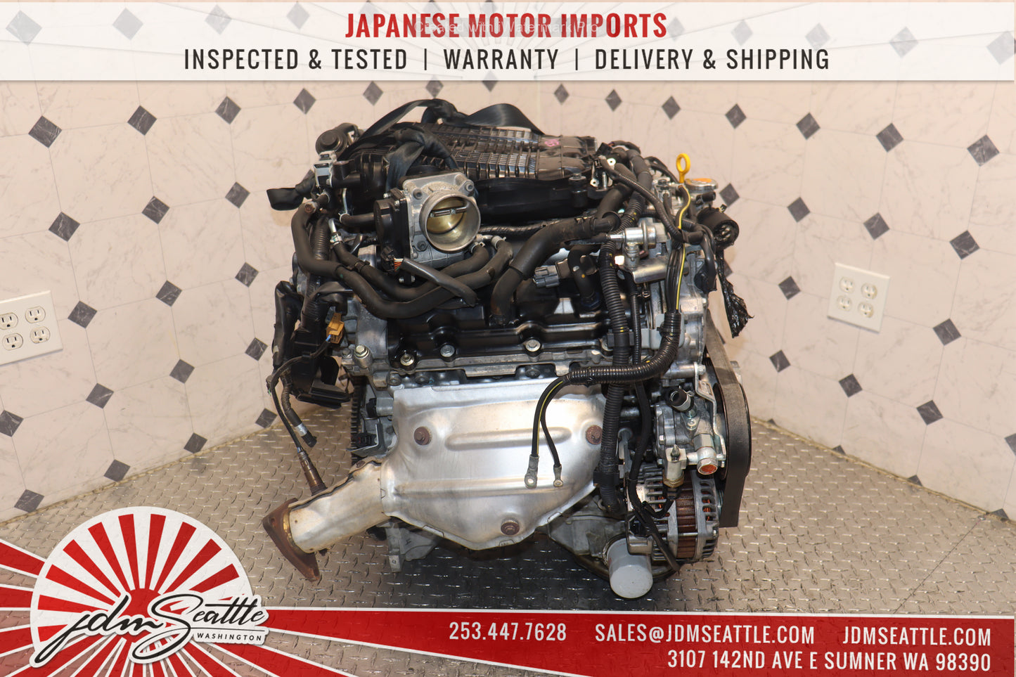 JDM VQ37HR ENGINE 09-13 NISSAN 370Z, 09-17 INFINITI G37, 11-13 M37 VVEL VQ37 3.7L HIGH REV MOTOR