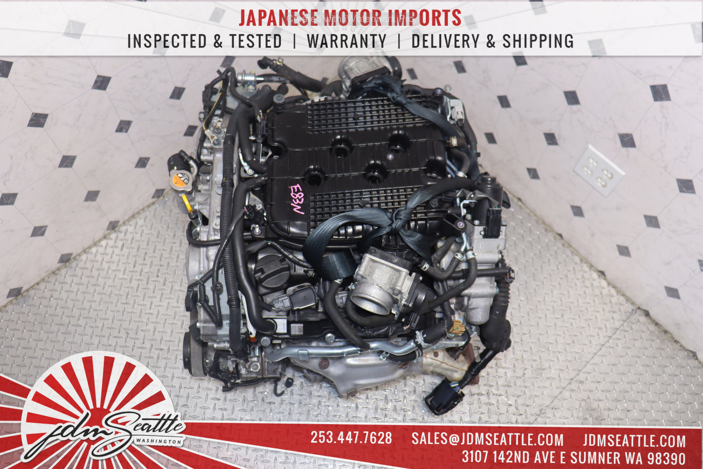 JDM VQ37HR ENGINE 09-13 NISSAN 370Z, 09-17 INFINITI G37, 11-13 M37 VVEL VQ37 3.7L HIGH REV MOTOR