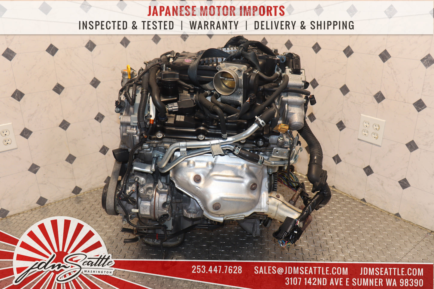 JDM VQ37HR ENGINE 09-13 NISSAN 370Z, 09-17 INFINITI G37, 11-13 M37 VVEL VQ37 3.7L HIGH REV MOTOR