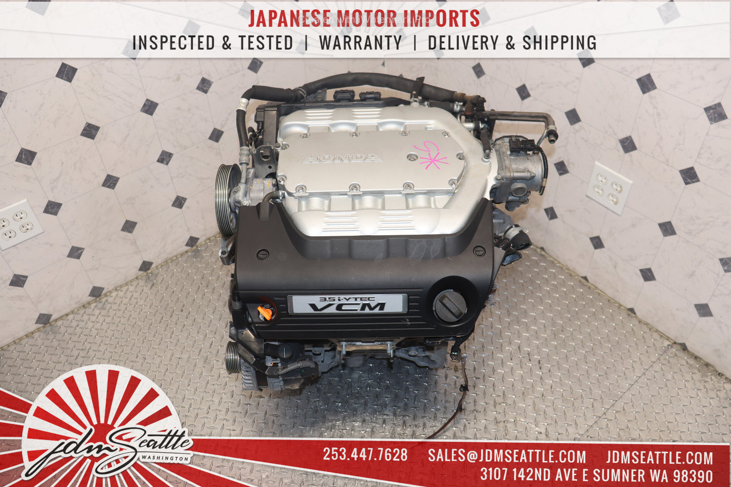 JDM J35A VCM 3.5L V6 ENGINE 08-12 HONDA ACCORD 08-10 ODYSSEY 09-12 PILOT