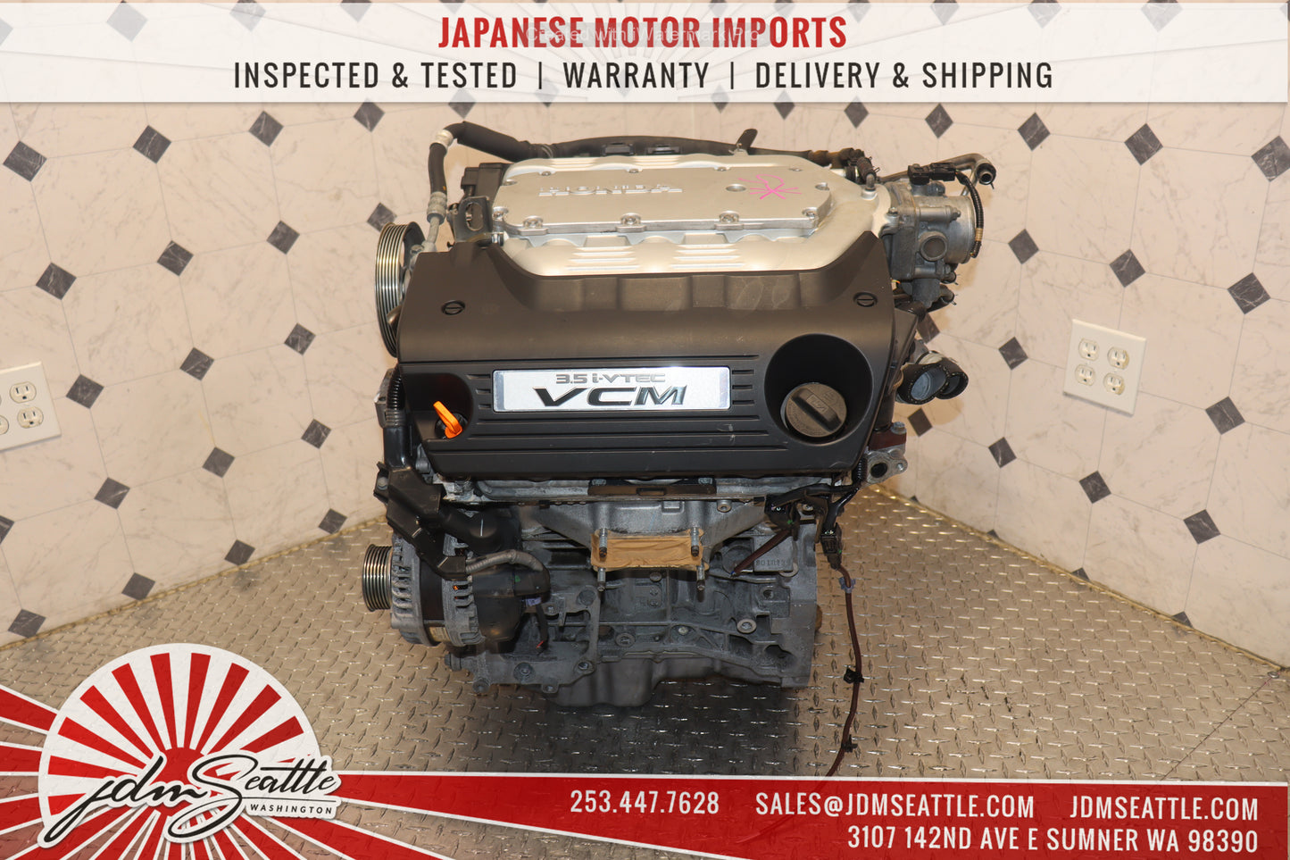 JDM J35A VCM 3.5L V6 ENGINE 08-12 HONDA ACCORD 08-10 ODYSSEY 09-12 PILOT