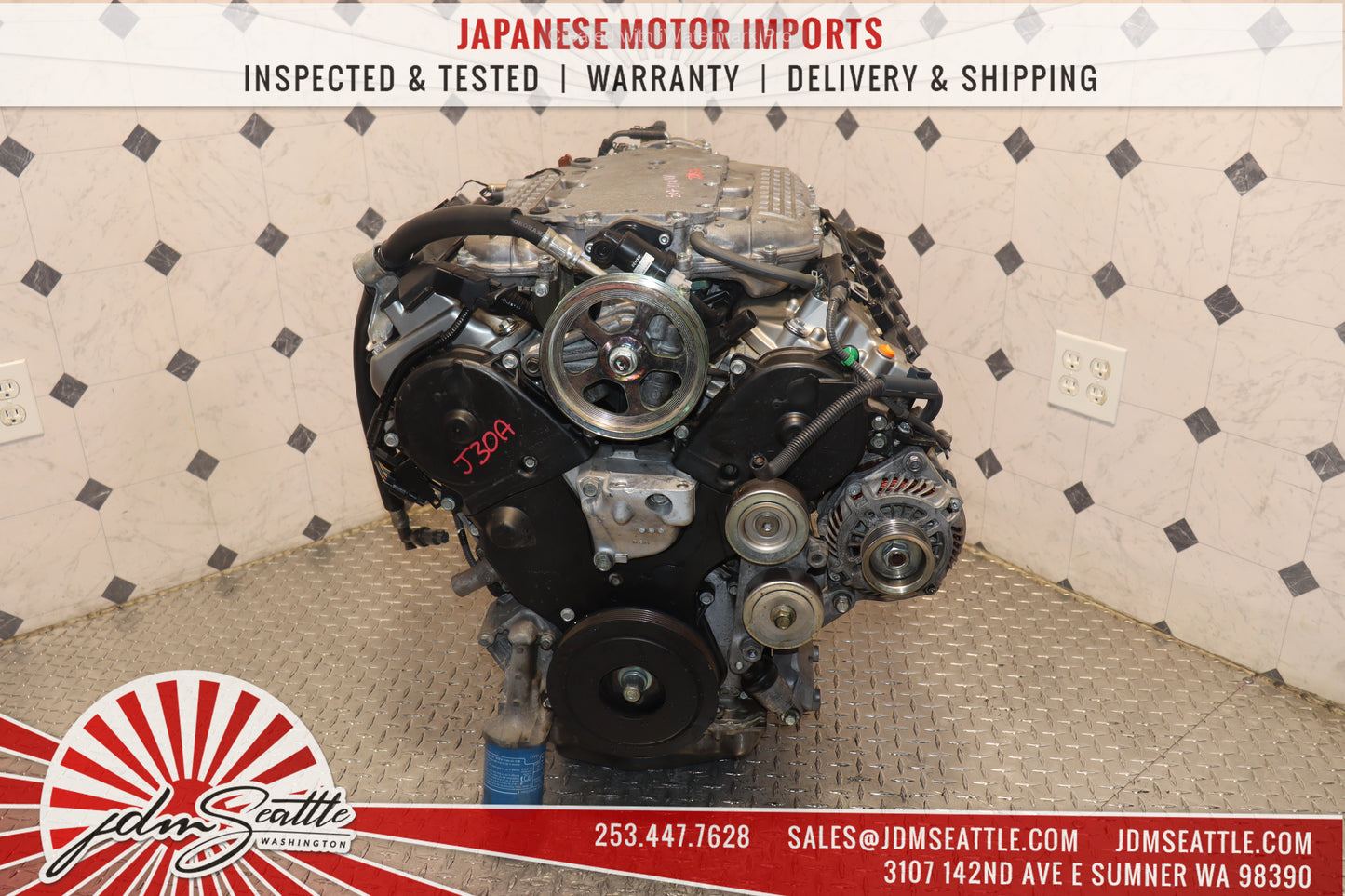 JDM 03-07 HONDA ACCORD J30A 3.0L SOHC VTEC V6 MOTOR ENGINE