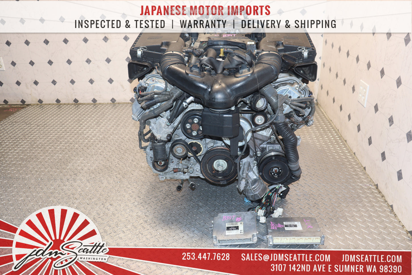 06-17 LEXUS LS460 08-11 GS460 JDM 1UR ENGINE