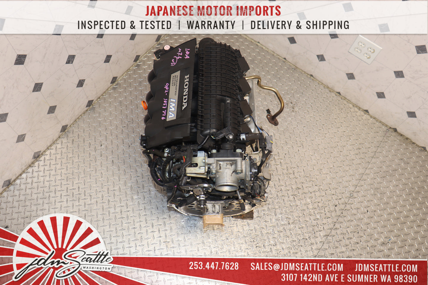 JDM 06-11 HONDA CIVIC HYBRID ENGINE LDA MF5 1.3L FD3 I-VTEC 3 STAGE MOTOR