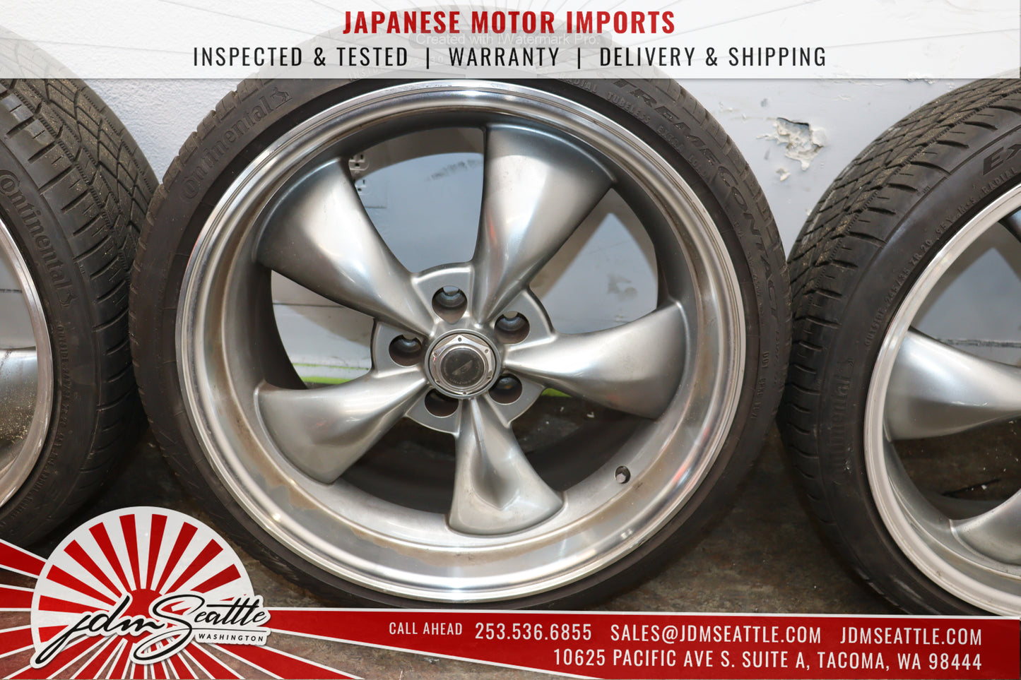 JDM 03-05 350Z FRONT AND REAR TIRES/RIMS 245/35/ZR20 / 27530/ZR20 20/9/10J OFFSET