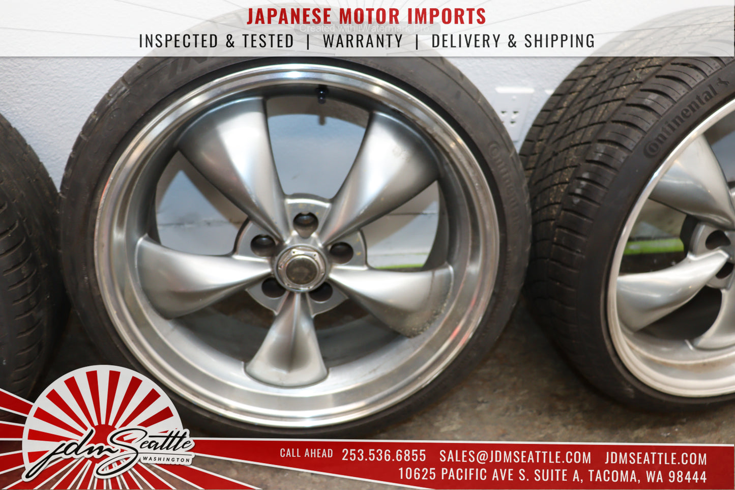 JDM 03-05 350Z FRONT AND REAR TIRES/RIMS 245/35/ZR20 / 27530/ZR20 20/9/10J OFFSET