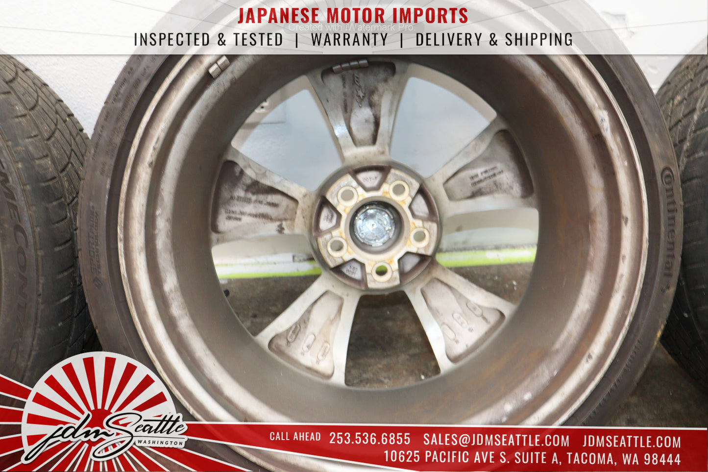 JDM 03-05 350Z FRONT AND REAR TIRES/RIMS 245/35/ZR20 / 27530/ZR20 20/9/10J OFFSET