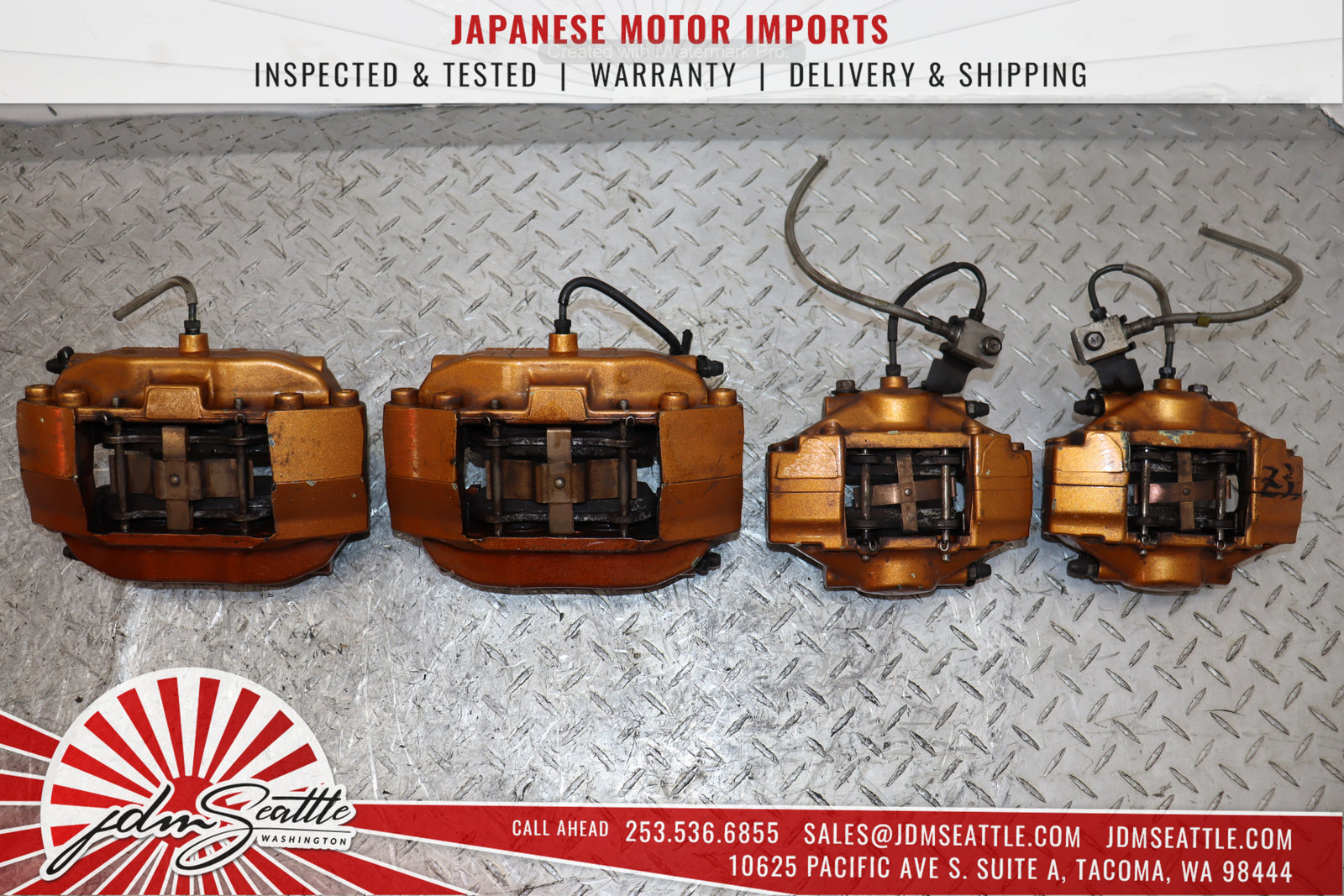 JDM 03-05 NISSAN 350Z Z33 GOLD BREMBO BRAKE CALIPERS FRONT AND REAR