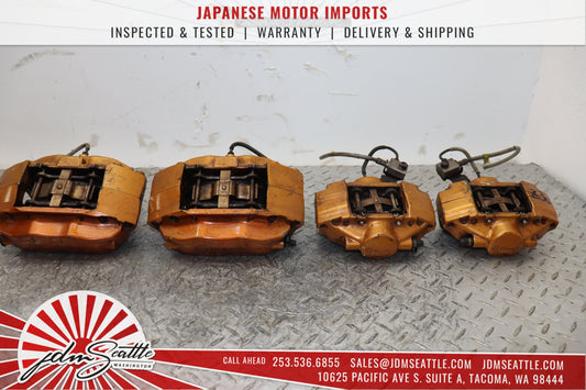 JDM 03-05 NISSAN 350Z Z33 GOLD BREMBO BRAKE CALIPERS FRONT AND REAR