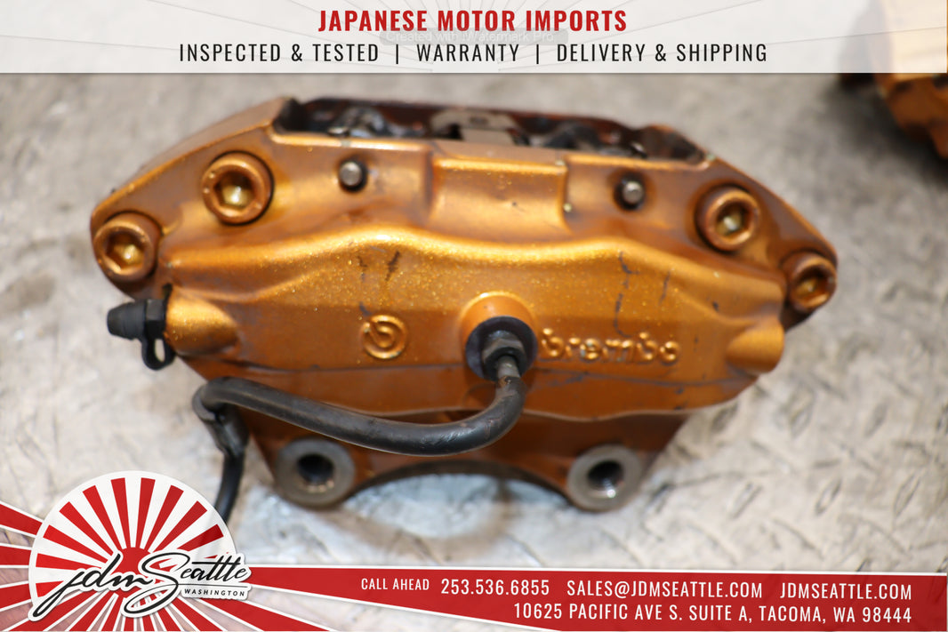 JDM 03-05 NISSAN 350Z Z33 GOLD BREMBO BRAKE CALIPERS FRONT AND REAR