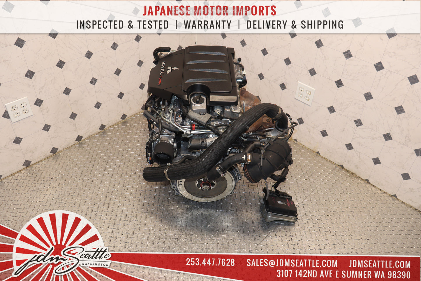 JDM 09-15 MITSUBISHI EVOLUTION X RALLIART 4B11 2.0L TURBO DOHC ENGINE