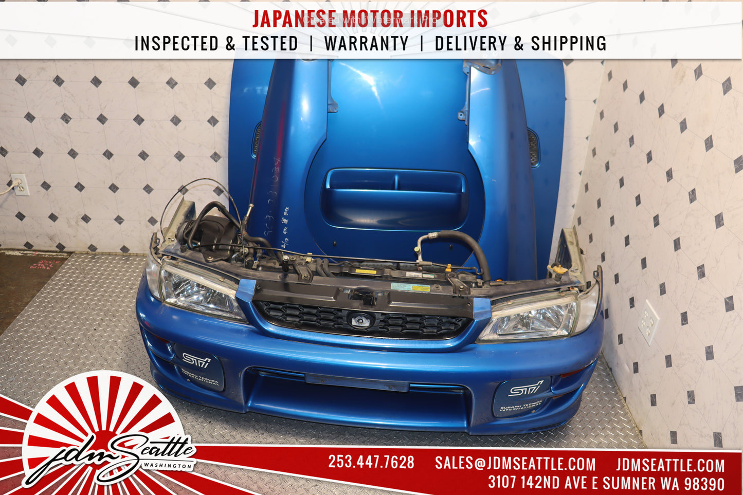 JDM 99-02 SUBARU IMPREZA WRX GC8 COMPLETE FRONT END CONVERSION AND REAR PARTS