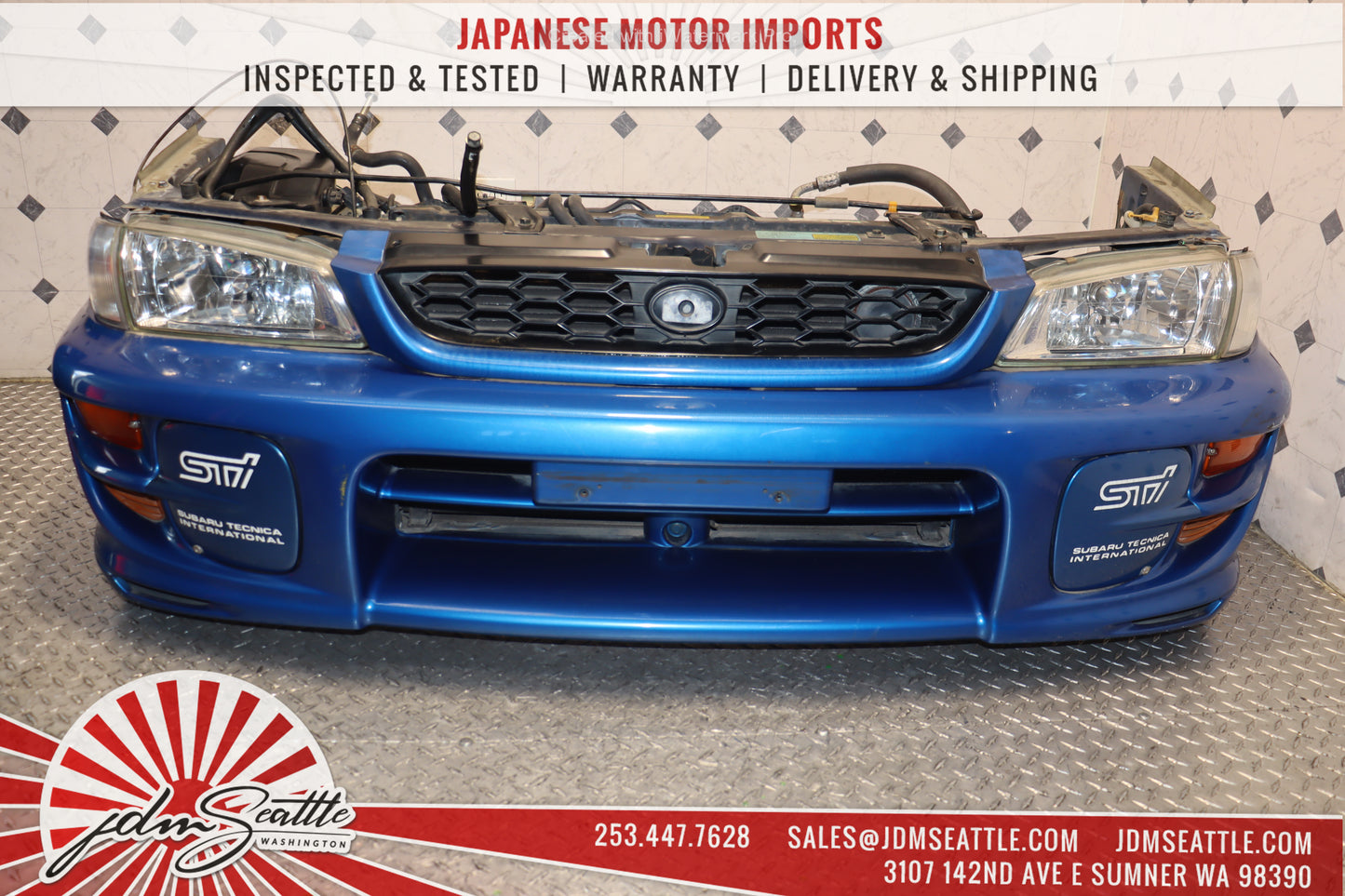 JDM 99-02 SUBARU IMPREZA WRX GC8 COMPLETE FRONT END CONVERSION AND REAR PARTS