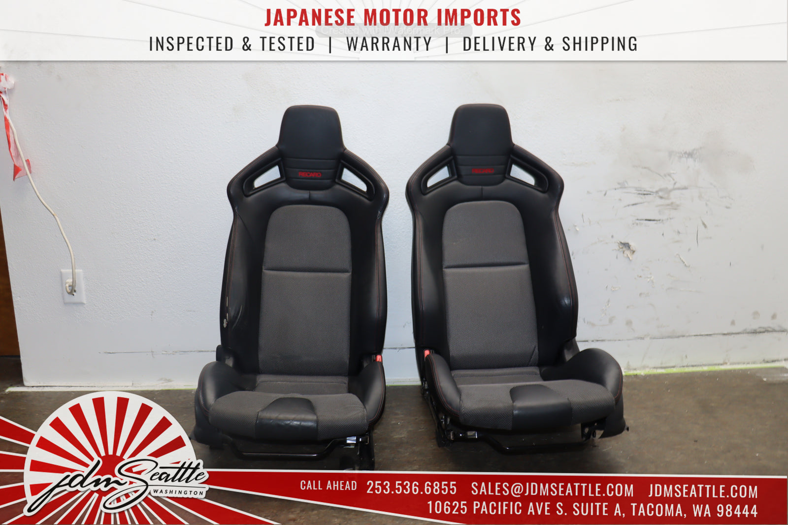 JDM 2003-2011 Mazda RX8 Type-RS SE3P OEM Recaro Seats Front w/Rails and Rear