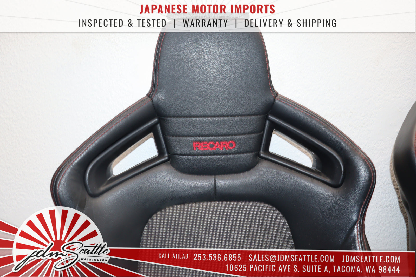 JDM 2003-2011 Mazda RX8 Type-RS SE3P OEM Recaro Seats Front w/Rails and Rear