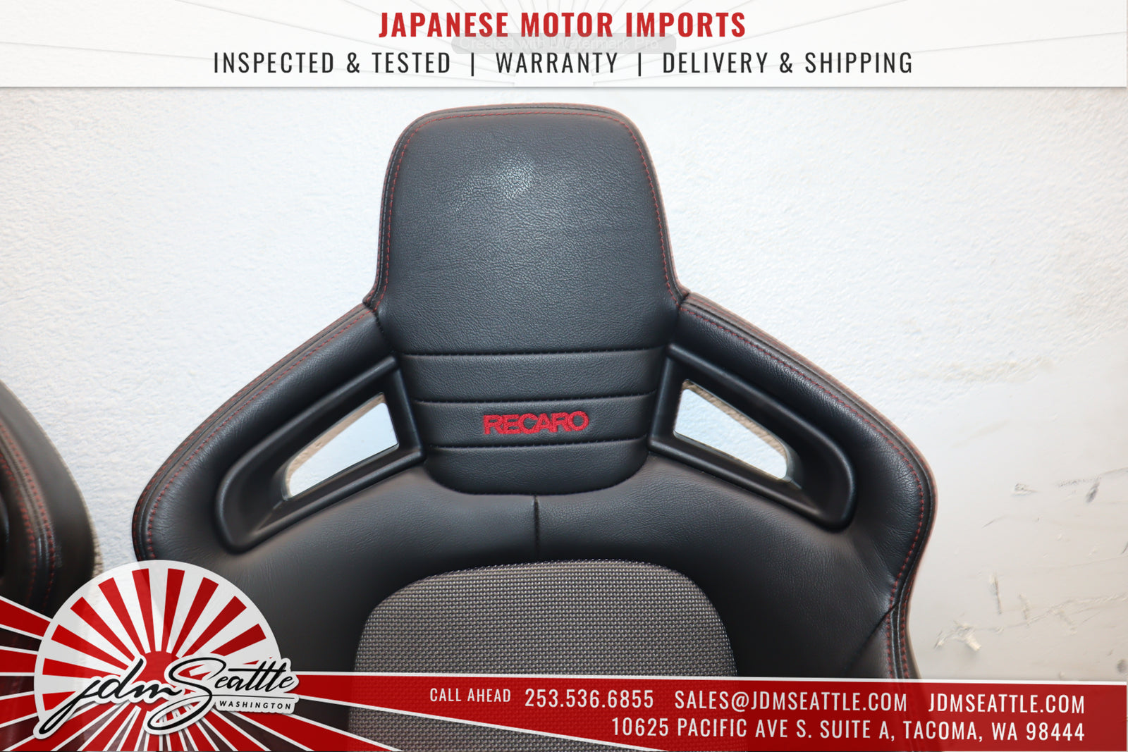 JDM 2003-2011 Mazda RX8 Type-RS SE3P OEM Recaro Seats Front w/Rails and Rear