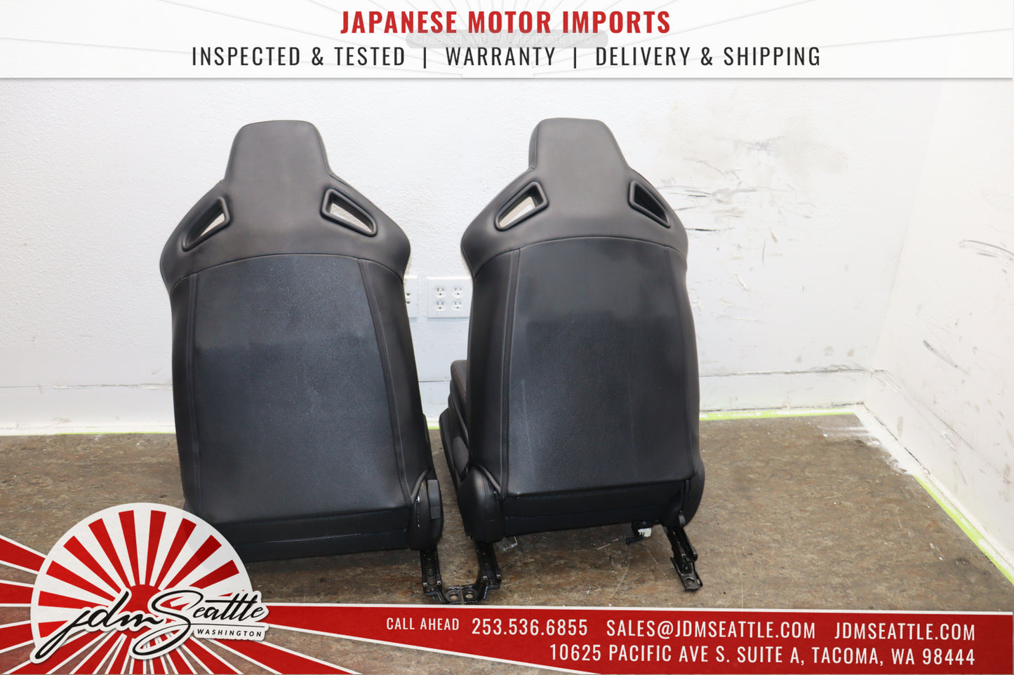 JDM  2003-2011 MAZDA RX8 TYPE-RS SE3P OEM RECARO SEATS FRONT W/RAILS AND REAR